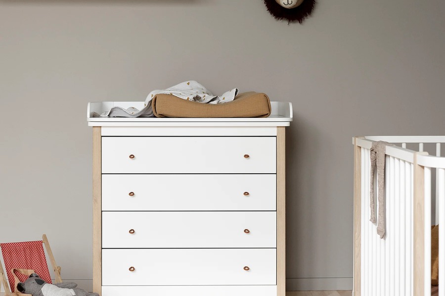 Oliver Furniture Wickelkommode im Babyzimmer mit Stauraum und Wickelauflage