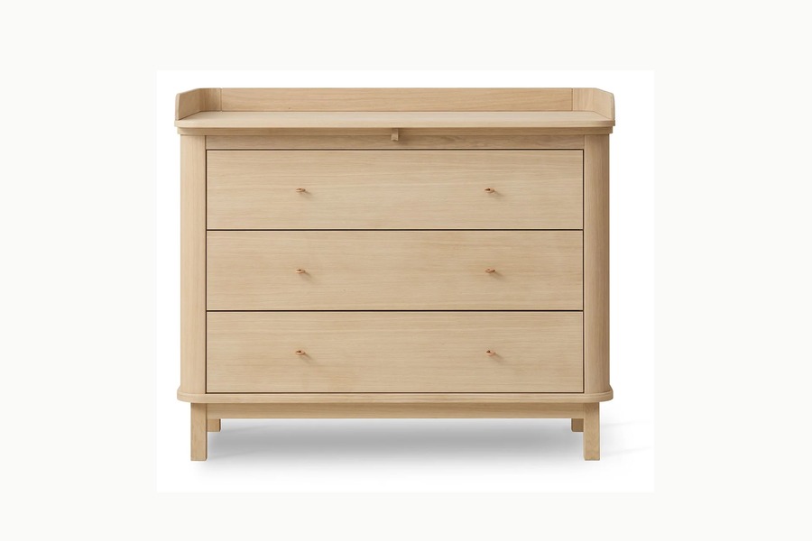 Oliver Furniture Wood Wickelkommode mit drei Schubladen in Eiche