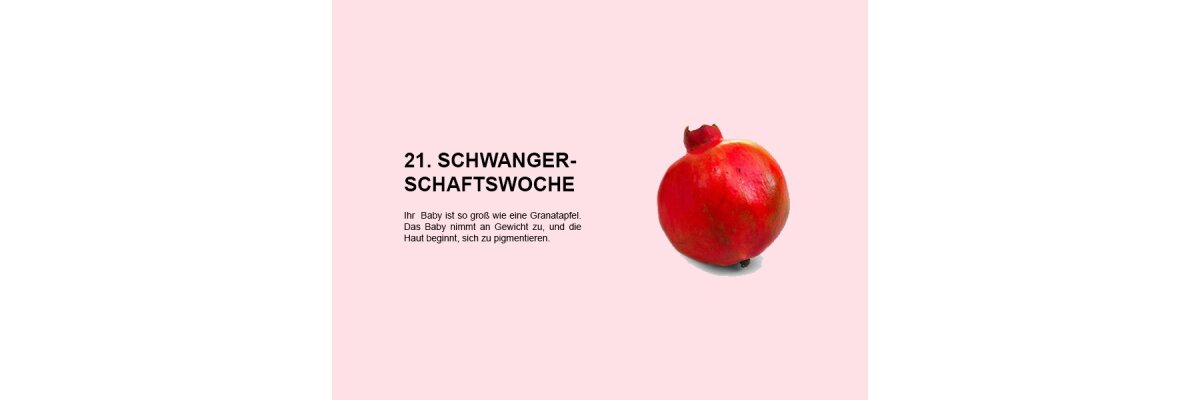 Die 21. Schwangerschaftswoche (SSW 21): Entwicklung des Babys und Veränderungen bei der Mutter - 