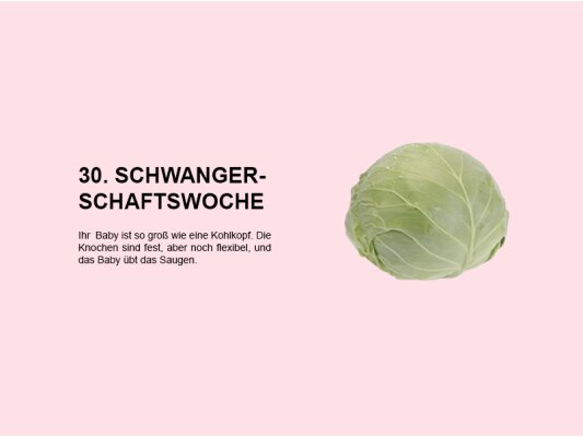 Die 30. Schwangerschaftswoche (SSW 30): Entwicklung des Babys und Veränderungen bei der Mutter - 