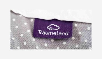 Träumeland - Babyschlafsack LIEBMICH 3-tlg. Pünktchen grau Gr. 68/74
