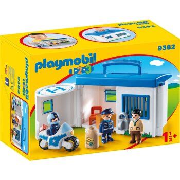 PLAYMOBIL - 1-2-3 - 9382 Meine Mitnehm-Polizeistation (A)