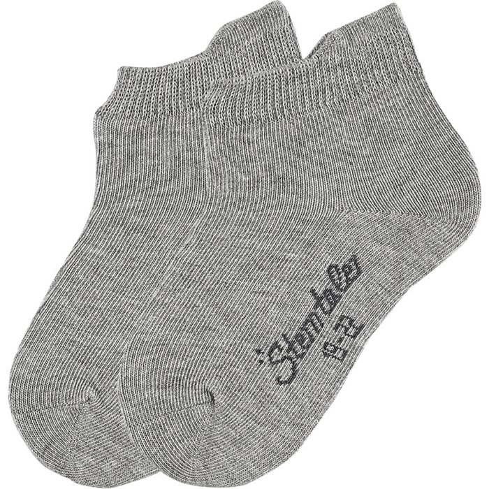 Sterntaler - Sneaker-Söckchen Doppel-Pack silber-meliert...