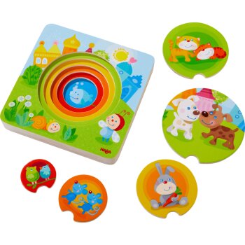 Haba - Puzzle aus Holz - 5 Teile - ab 1 Jahr -...