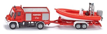 SIKU - Unimog Feuerwehr mit Boot