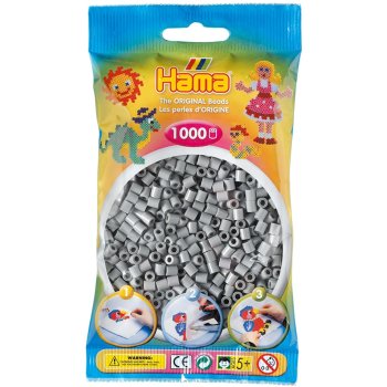 HAMA - Perlen Grau, 1.000 Stück