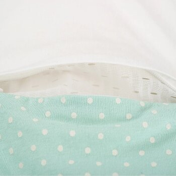 Träumeland - Baby-Ganzjahresschlafsack LIEBMICH Pünktchen mint Gr. 50/56 (A)