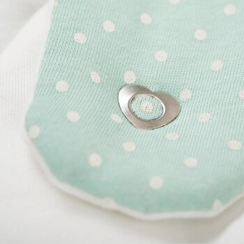 Träumeland - Babyschlafsack LIEBMICH 3-tlg. Pünktchen mint Gr. 68/74 (A)