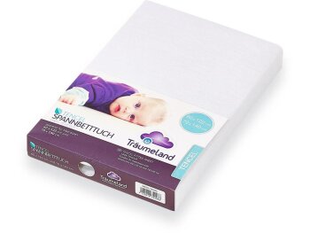 Träumeland - Spannbetttuch GOTS weiß 60 x 120...