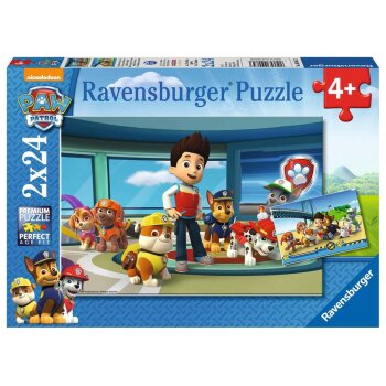 Ravensburger - Hilfsbereite Spürnasen (Paw Patrol) PUZZLE (2 x 24 TEILE) (A)