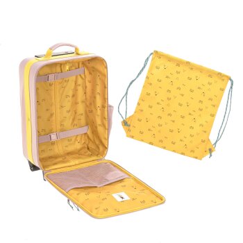 Lässig - Kinderkoffer Trolley - Adventure Tipi, Altrosa, ab 3 Jahren