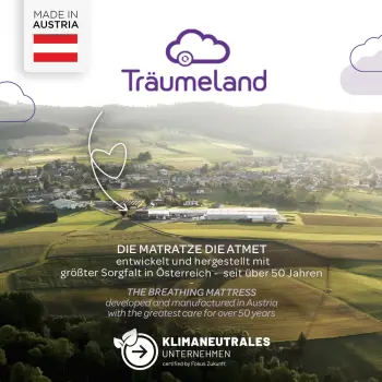 Träumeland - Matratze Sternenweiß 60 x 120 cm