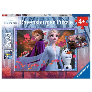 Ravensburger - Eiskönigin Frostige Abenteuer PUZZLE (2 x 24 TEILE)