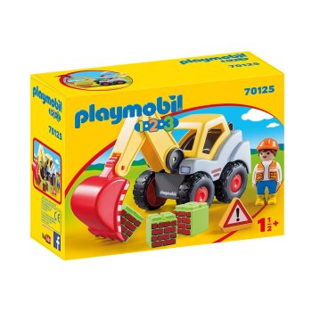 PLAYMOBIL - 1-2-3 - 70125 Schaufelbagger