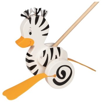 Goki - Schiebetier Zebra-Ente