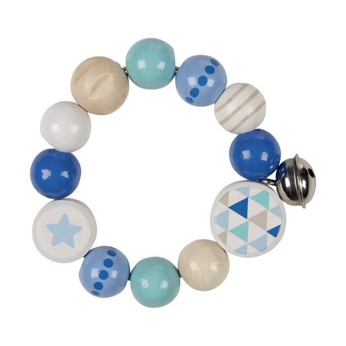 Goki - Greifling Elastik STERN-BLAU