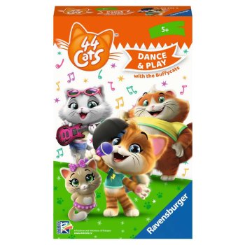 Ravensburger - Mitbringspiele, 44 Cats Dance &amp; Play