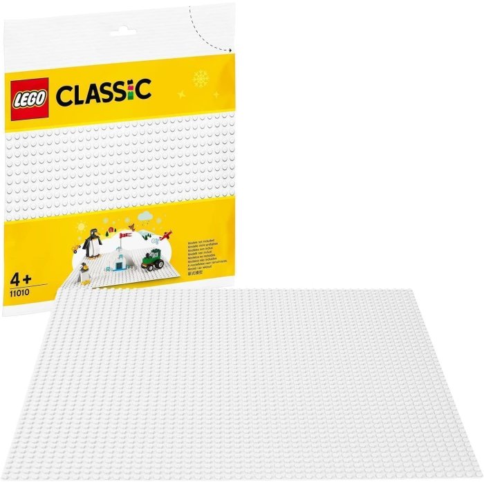 LEGO - Classic - Weiße Bauplatte 11010
