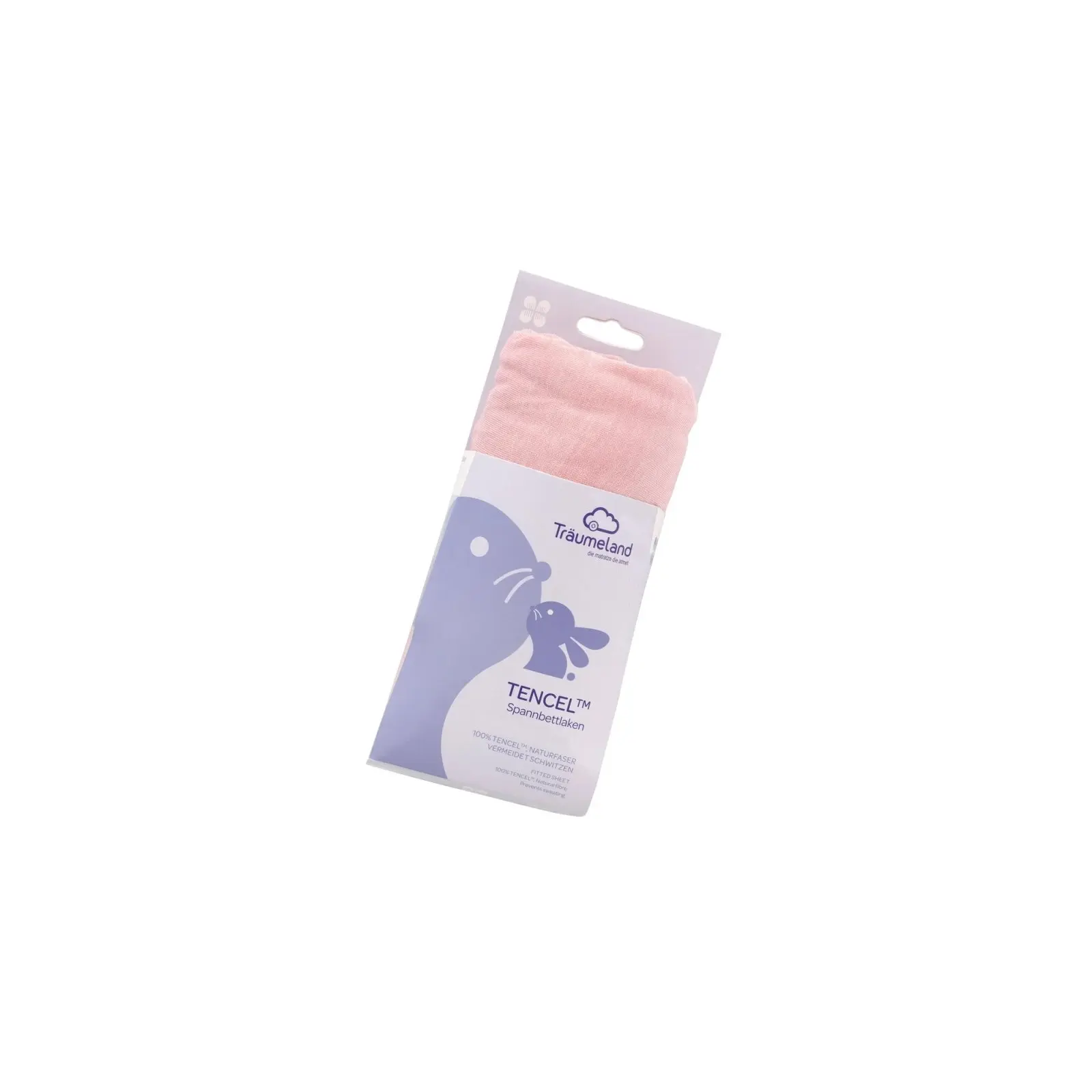 Träumeland - Spannbettlaken Tencel Malve Rose 40 X 90 Cm