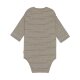 Lässig - Langarm-Body aus Bio-Baumwolle - Striped Grey, Gr. 50-56