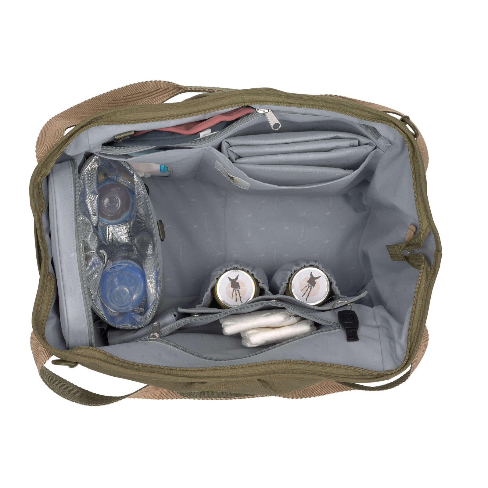 Lässig Zwillingswickeltasche Green Label Twin, Olive