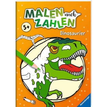 Ravensburger - Malbuch Malen nach Zahlen: Dinosaurier (A)