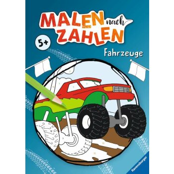 Ravensburger - Malbuch Malen nach Zahlen: Fahrzeuge (A)