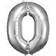 Amscan - Folienballon Silber Zahl 0 (5)