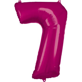 Amscan - Folienballon Pink Zahl 7 (5)