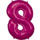 Amscan - Folienballon Pink Zahl 8 (5)