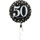 Amscan - Folienballon 50 Sparkling Birthday, Schwarz, Silber, Gold (5)