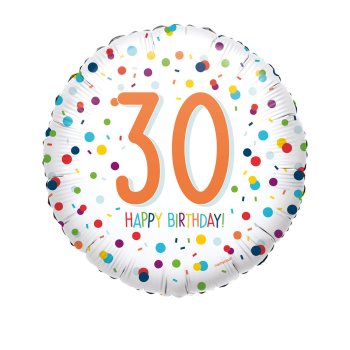 Amscan - Folienballon Konfetti 30 Happy Birthday (5)