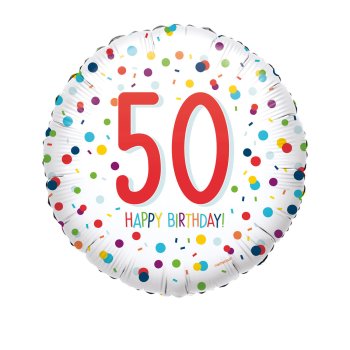 Amscan - Folienballon Konfetti 50 Happy Birthday (5)