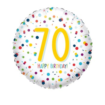 Amscan - Folienballon Konfetti 70 Happy Birthday (5)