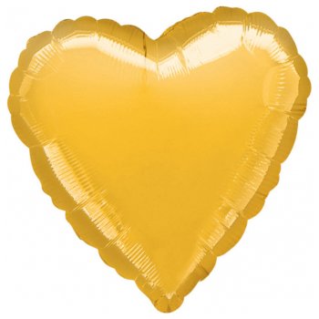 Amscan - Folienballon Herz "Gold Metallic" (5)