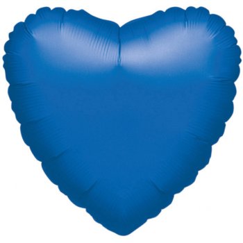 Amscan - Folienballon Herz "Blau Metallic" (5)
