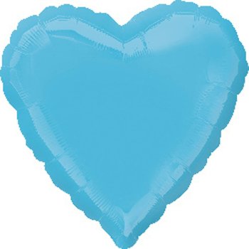 Amscan - Folienballon Herz "Karibisches Blau" (5)