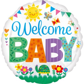 Amscan - Folienballon "Welcome Baby -...