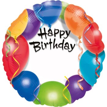 Amscan - Folienballon "Happy Birthday...