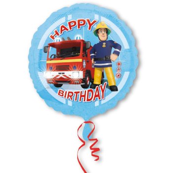 Amscan - Folienballon "Happy Birthday Feuerwehrmann...