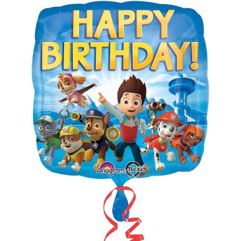 Amscan - Folienballon "Happy Birthday Paw...