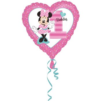 Amscan - Folienballon "Minnie - 1. Geburtstag" (5)