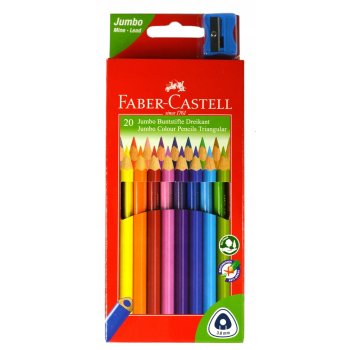 Faber-Castell - 20 Buntstifte Jumbo