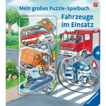 Ravensburger - Mein großes Puzzle-Spielbuch: Fahrzeuge im Einsatz