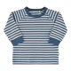 Fixoni - Langarm-Shirt aus Bio-Baumwolle, blau/weiß gestreift, Gr.: 68