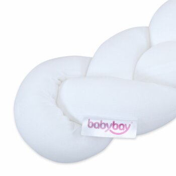 babybay - Nestchenschlange geflochten WEIß