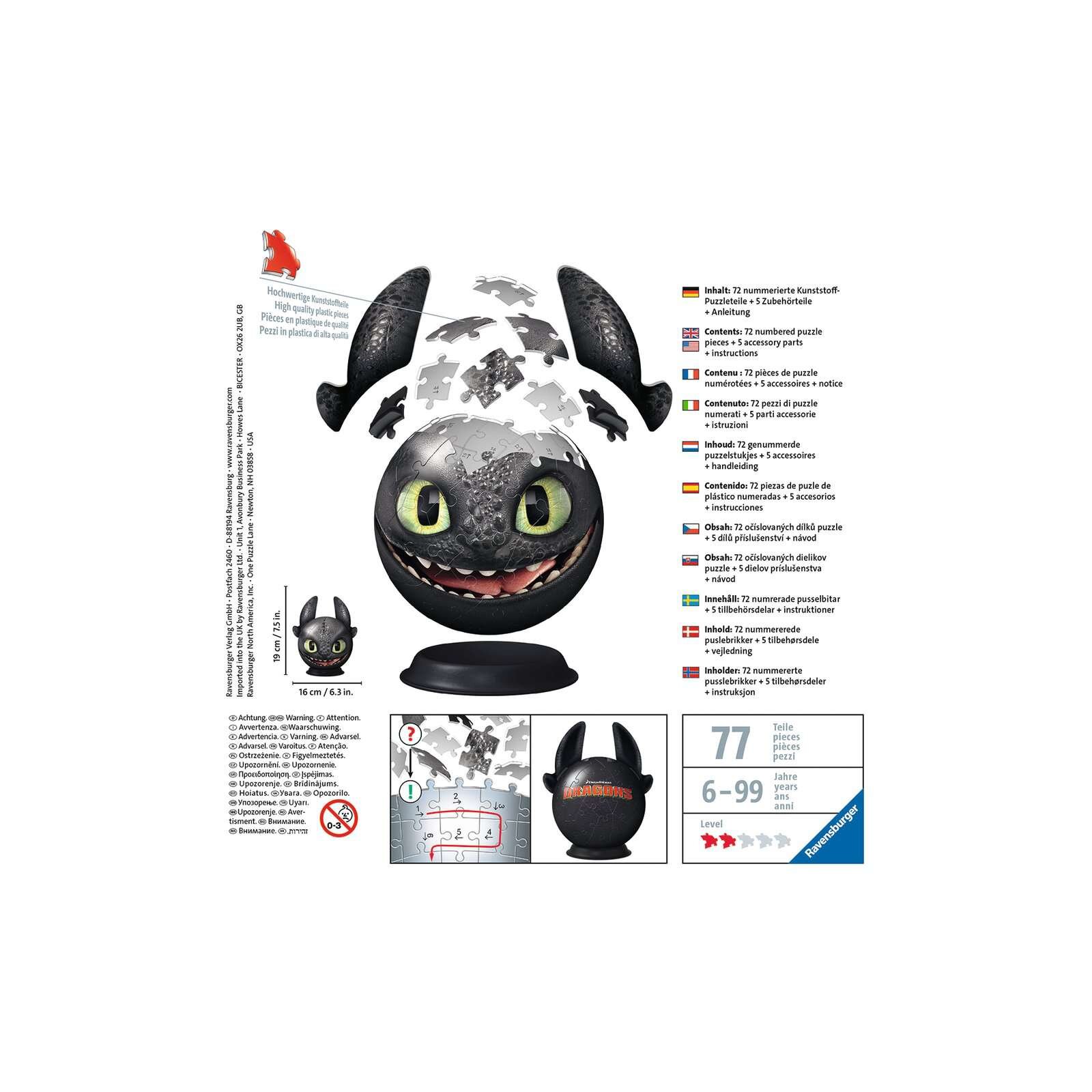 Ravensburger 3D Puzzle 11785 - Puzzle-Ball Pokémon für 9,34