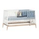 Leander - LUNA™ BABYBETT, 140X70 CM, WEISS/EICHE