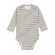 Lässig - Baby Body Kurzarm GOTS - Cozy Colors, Striped Grey Gr. 74/80 (A)