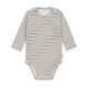 Lässig - Baby Body Kurzarm GOTS - Striped Grey Gr. 74/80